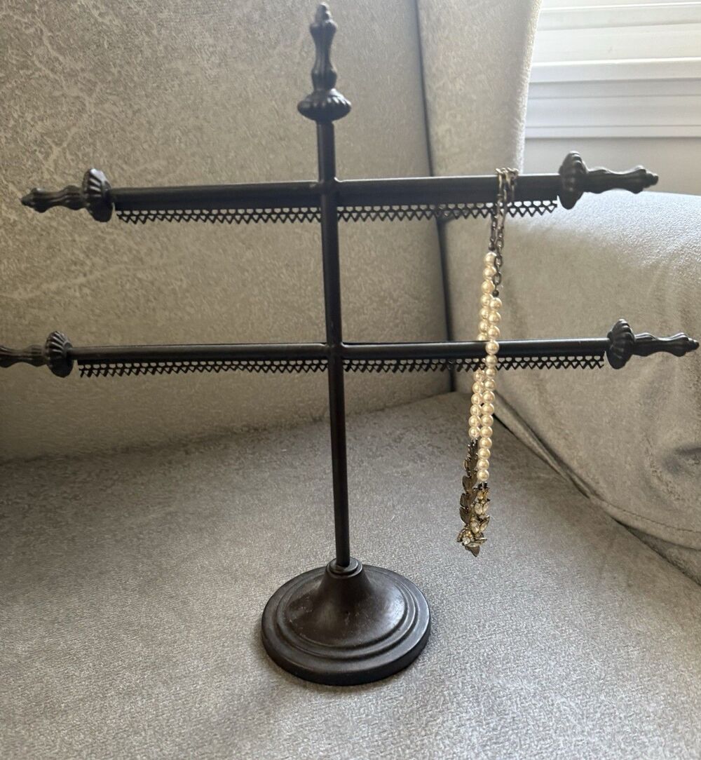 Tripar 2 Arm Earring Stand, Bronze (35804)